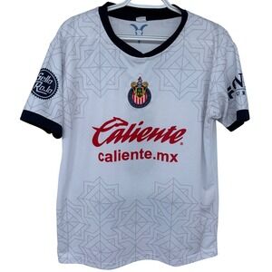 Chivas Soccer Jersey Medium Men's White Futbol Guadalajara Away Sportswear